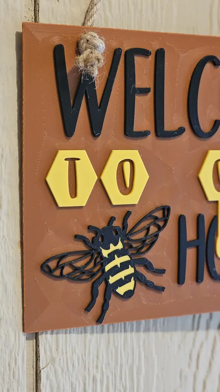 Decorative Craft Sign - 3D printed home decor sign
